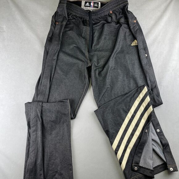 NBA ABA Pants Mens 3XL Length +2 Tearaway Warm Up Basketball Adidas Authentics - Picture 1 of 12